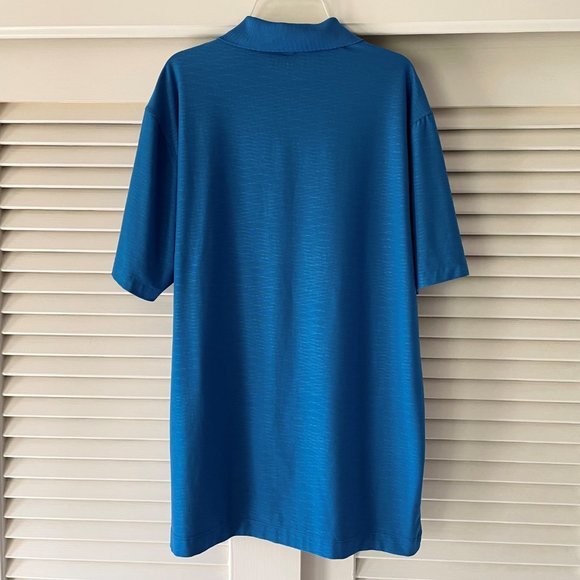 Nike Golf Dri-Fit Tour Performance Blue Short Sleeve Polo Shirt M - Picture 5 of 5